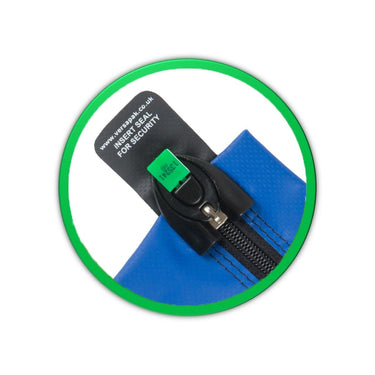 Versapak Arrow Security Seals (Numbered) Green Up Close